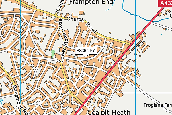 BS36 2PY map - OS VectorMap District (Ordnance Survey)