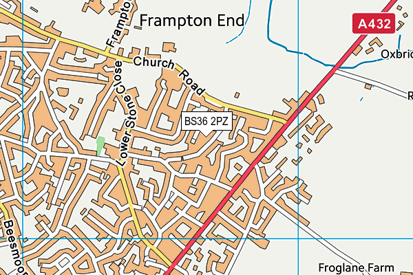 BS36 2PZ map - OS VectorMap District (Ordnance Survey)