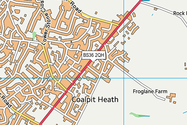 BS36 2QH map - OS VectorMap District (Ordnance Survey)