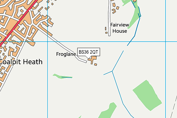BS36 2QT map - OS VectorMap District (Ordnance Survey)