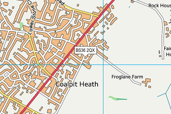 Map of FITQUEST HEALTH AND FITNESS LTD at district scale