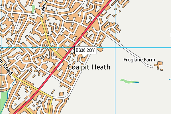 BS36 2QY map - OS VectorMap District (Ordnance Survey)