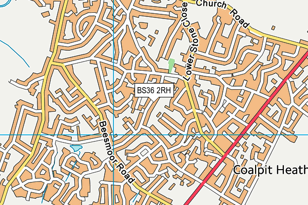BS36 2RH map - OS VectorMap District (Ordnance Survey)