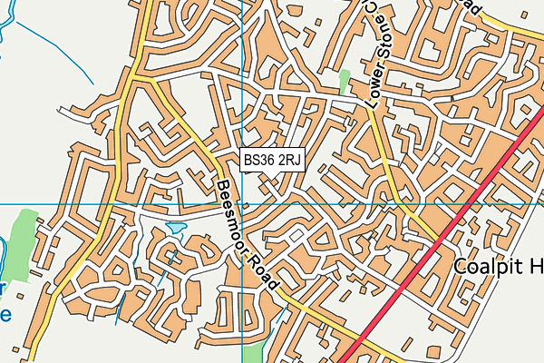 BS36 2RJ map - OS VectorMap District (Ordnance Survey)