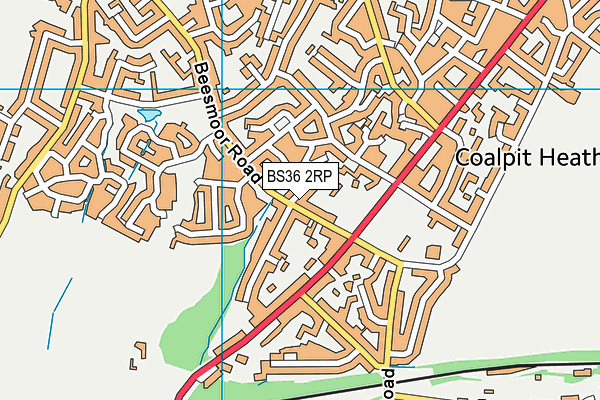 BS36 2RP map - OS VectorMap District (Ordnance Survey)