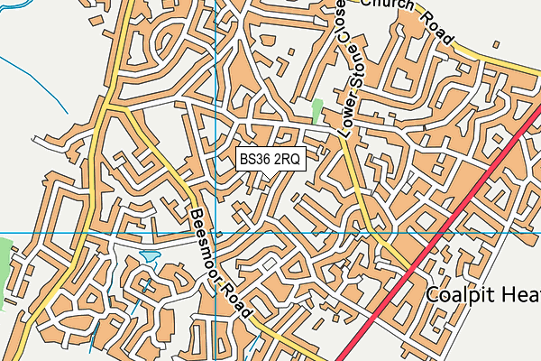 BS36 2RQ map - OS VectorMap District (Ordnance Survey)