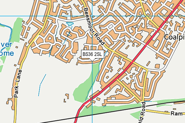 BS36 2SL map - OS VectorMap District (Ordnance Survey)