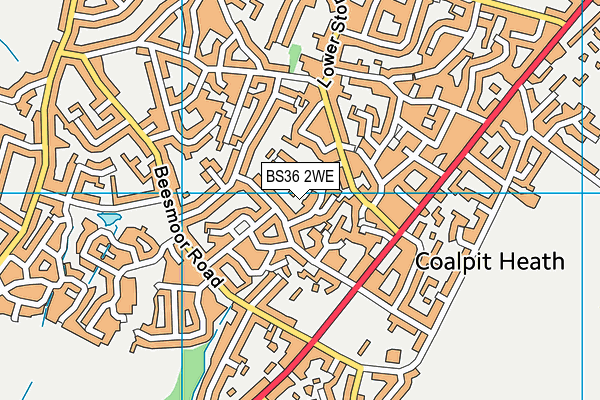 BS36 2WE map - OS VectorMap District (Ordnance Survey)