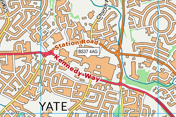 BS37 4AG map - OS VectorMap District (Ordnance Survey)