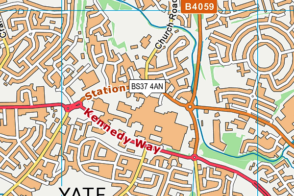 BS37 4AN map - OS VectorMap District (Ordnance Survey)