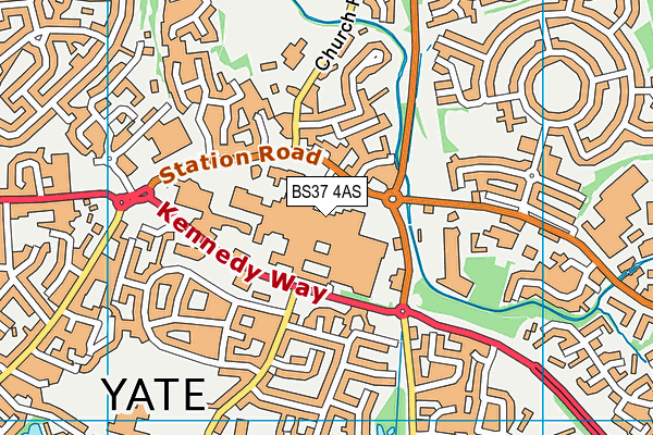 Anytime Fitness (Bristol Yate) map (BS37 4AS) - OS VectorMap District (Ordnance Survey)