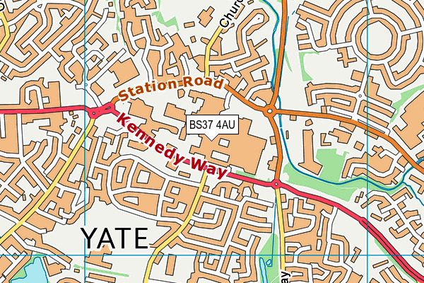 BS37 4AU map - OS VectorMap District (Ordnance Survey)