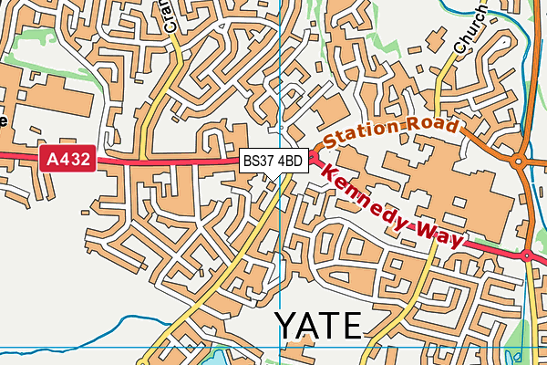 BS37 4BD map - OS VectorMap District (Ordnance Survey)