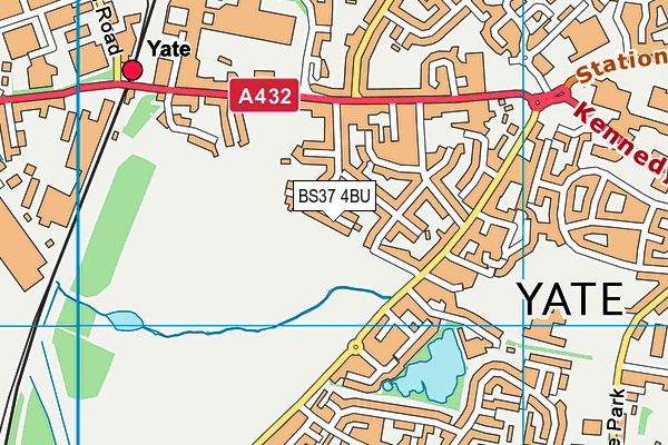 BS37 4BU map - OS VectorMap District (Ordnance Survey)