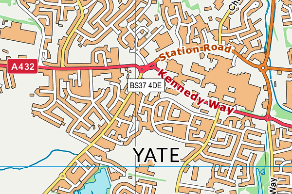 BS37 4DE map - OS VectorMap District (Ordnance Survey)