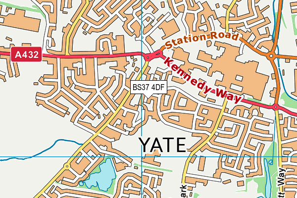 Map of YATE KITCHEN COMPANY LIMITED at district scale