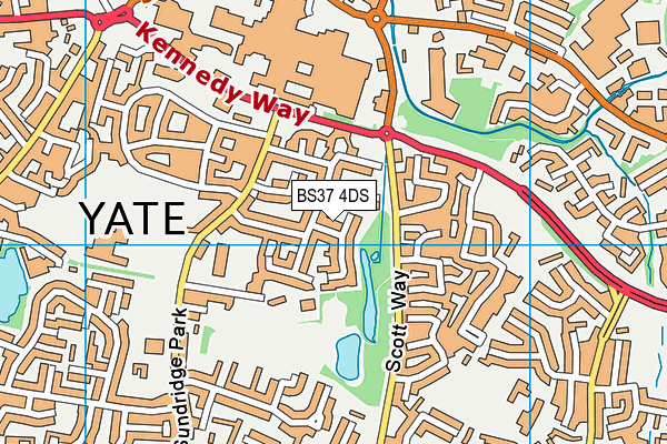 BS37 4DS map - OS VectorMap District (Ordnance Survey)