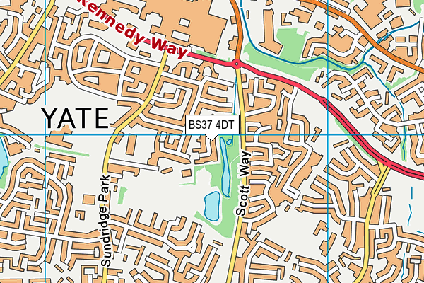 BS37 4DT map - OS VectorMap District (Ordnance Survey)