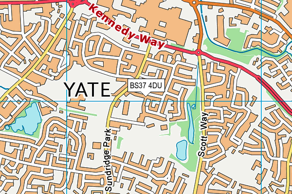 BS37 4DU map - OS VectorMap District (Ordnance Survey)