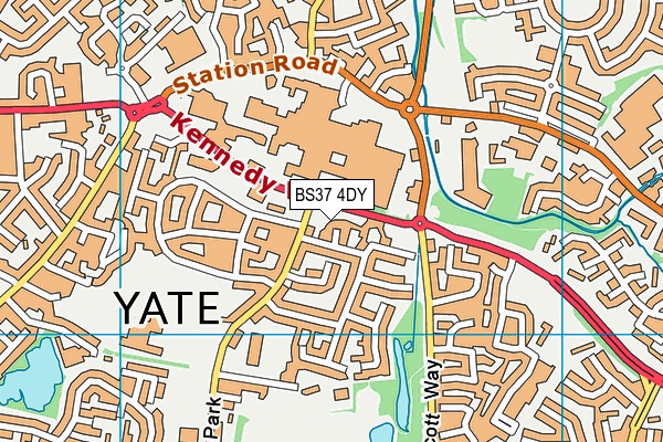 BS37 4DY map - OS VectorMap District (Ordnance Survey)