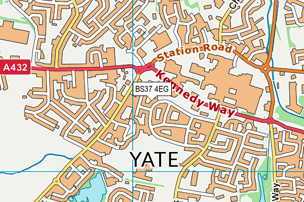 BS37 4EG map - OS VectorMap District (Ordnance Survey)