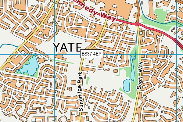 St Paul's Catholic Primary School map (BS37 4EP) - OS VectorMap District (Ordnance Survey)