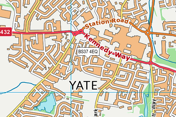 BS37 4EQ map - OS VectorMap District (Ordnance Survey)