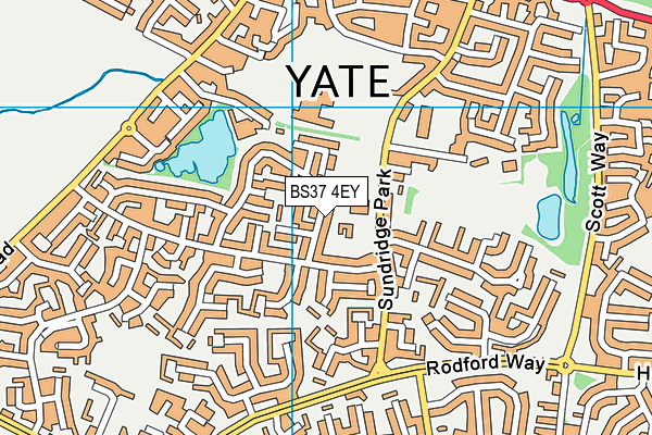 BS37 4EY map - OS VectorMap District (Ordnance Survey)