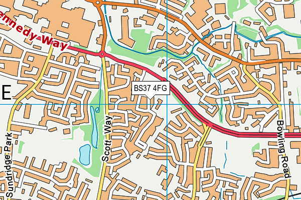 BS37 4FG map - OS VectorMap District (Ordnance Survey)
