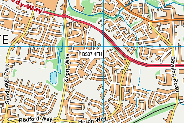 BS37 4FH map - OS VectorMap District (Ordnance Survey)