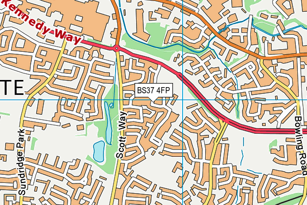 BS37 4FP map - OS VectorMap District (Ordnance Survey)