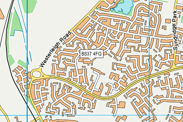 BS37 4FQ map - OS VectorMap District (Ordnance Survey)