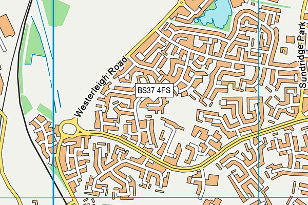 BS37 4FS map - OS VectorMap District (Ordnance Survey)