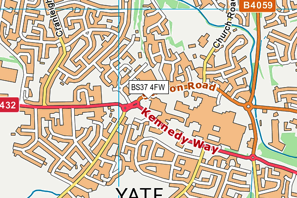 BS37 4FW map - OS VectorMap District (Ordnance Survey)