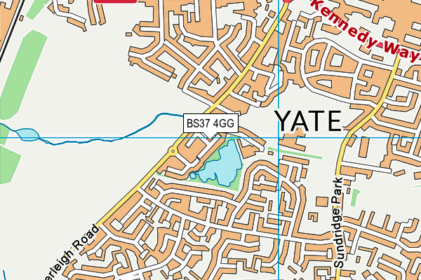 BS37 4GG map - OS VectorMap District (Ordnance Survey)