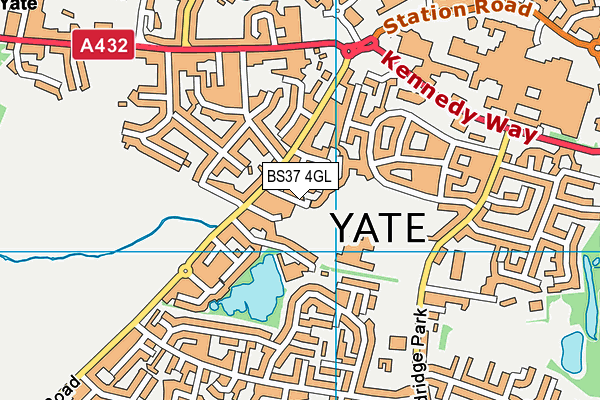 BS37 4GL map - OS VectorMap District (Ordnance Survey)