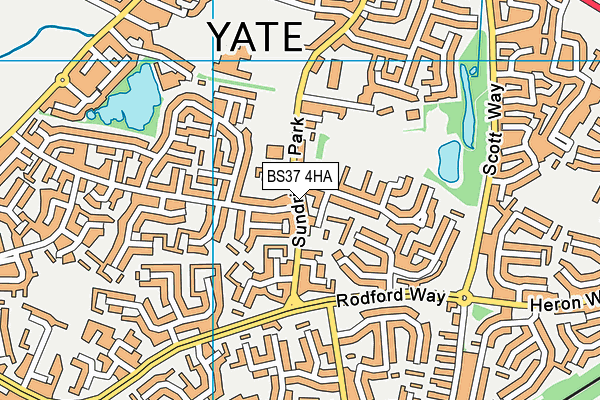 BS37 4HA map - OS VectorMap District (Ordnance Survey)