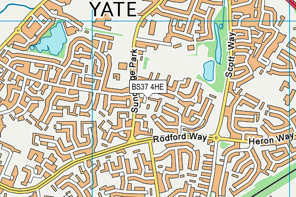 BS37 4HE map - OS VectorMap District (Ordnance Survey)