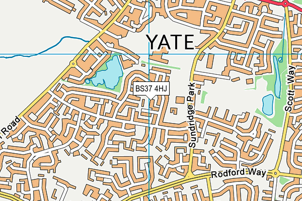 BS37 4HJ map - OS VectorMap District (Ordnance Survey)