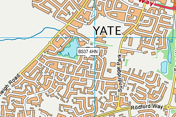 BS37 4HN map - OS VectorMap District (Ordnance Survey)