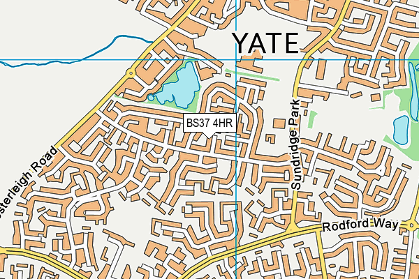 BS37 4HR map - OS VectorMap District (Ordnance Survey)