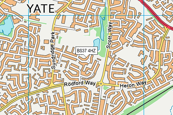 BS37 4HZ map - OS VectorMap District (Ordnance Survey)