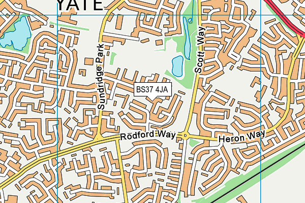 BS37 4JA map - OS VectorMap District (Ordnance Survey)