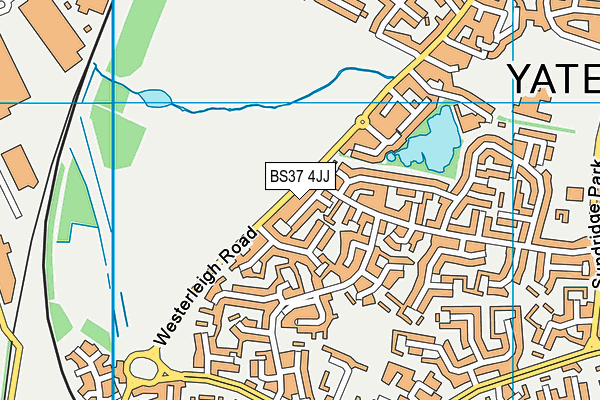 BS37 4JJ map - OS VectorMap District (Ordnance Survey)