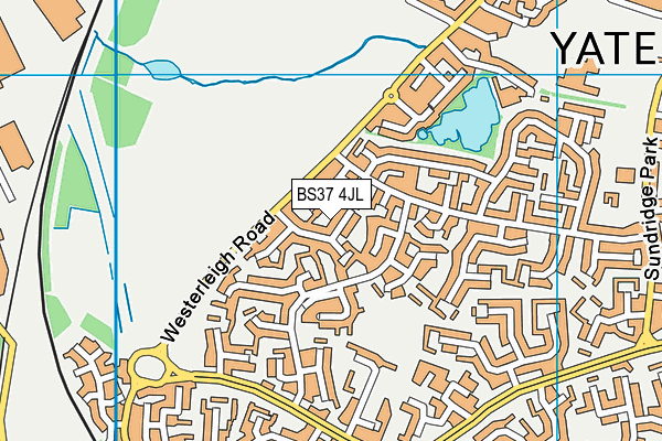 BS37 4JL map - OS VectorMap District (Ordnance Survey)