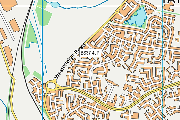 BS37 4JP map - OS VectorMap District (Ordnance Survey)