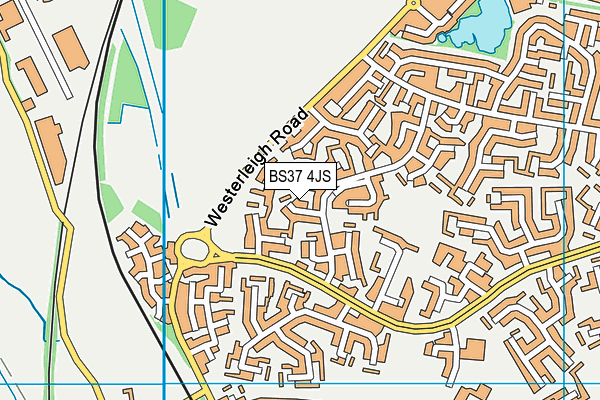 BS37 4JS map - OS VectorMap District (Ordnance Survey)