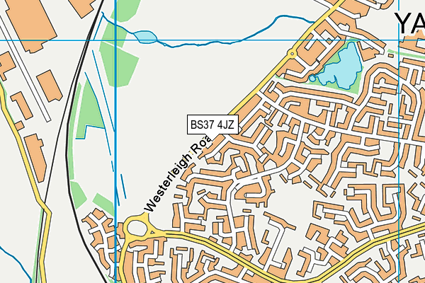 BS37 4JZ map - OS VectorMap District (Ordnance Survey)