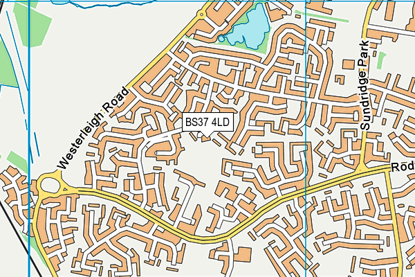 BS37 4LD map - OS VectorMap District (Ordnance Survey)