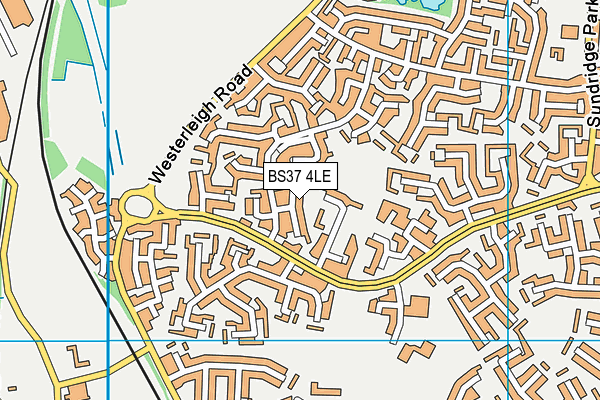 BS37 4LE map - OS VectorMap District (Ordnance Survey)